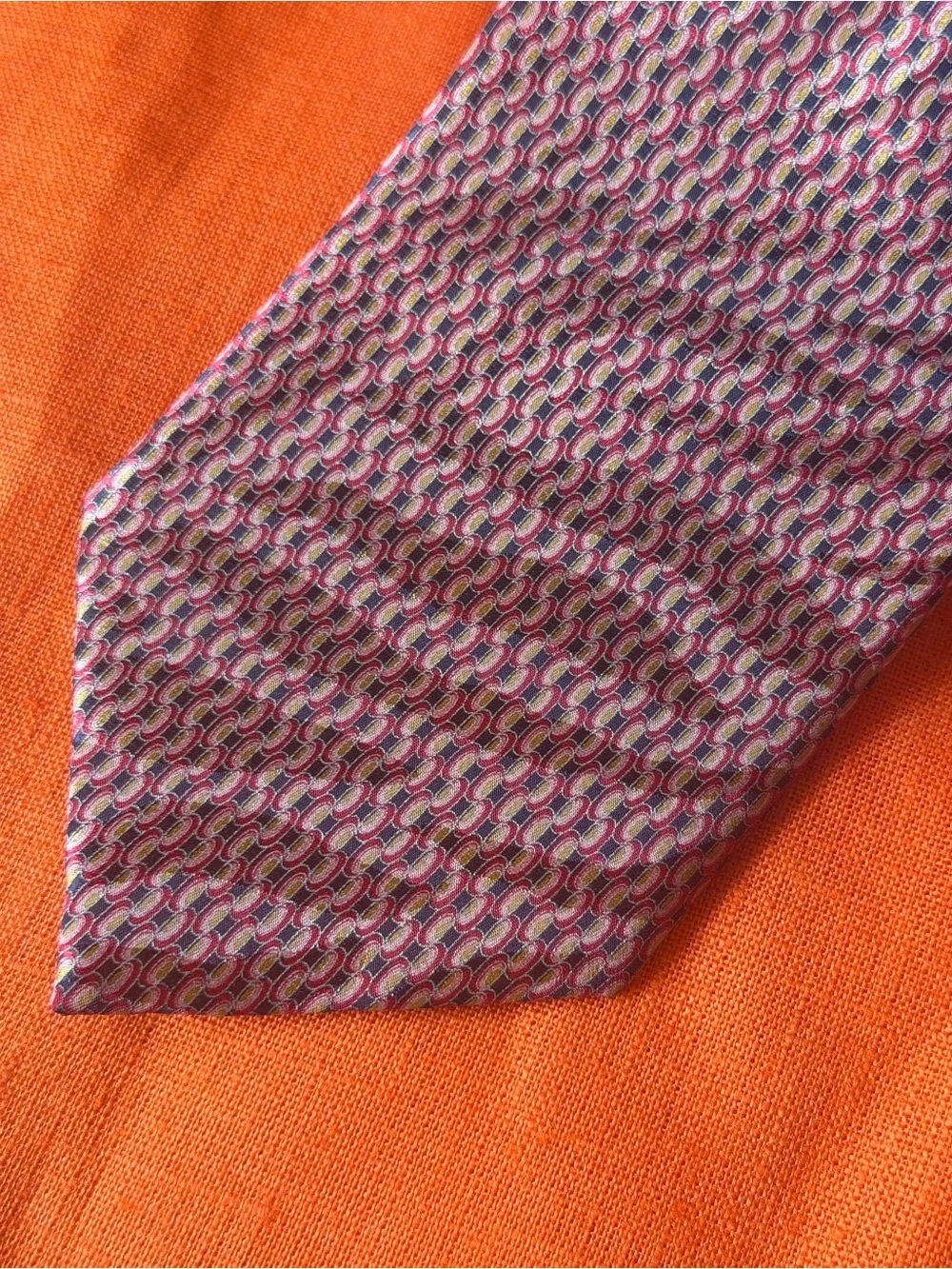Brioni Geometric Men's Tie - Classic Pattern